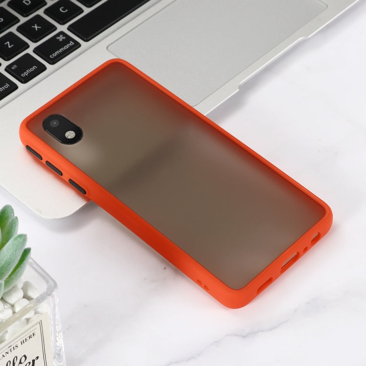 For Samsung Galaxy A01 Core Skin Hand Feeling Series Shockproof Frosted PC+ TPU Protective Case