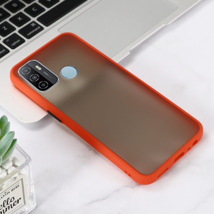 For OPPO A53 2020 Skin Hand Feeling Series Shockproof Frosted PC+ TPU Protective Case