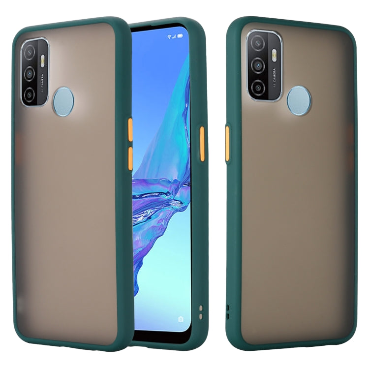 For OPPO A53 2020 Skin Hand Feeling Series Shockproof Frosted PC+ TPU Protective Case