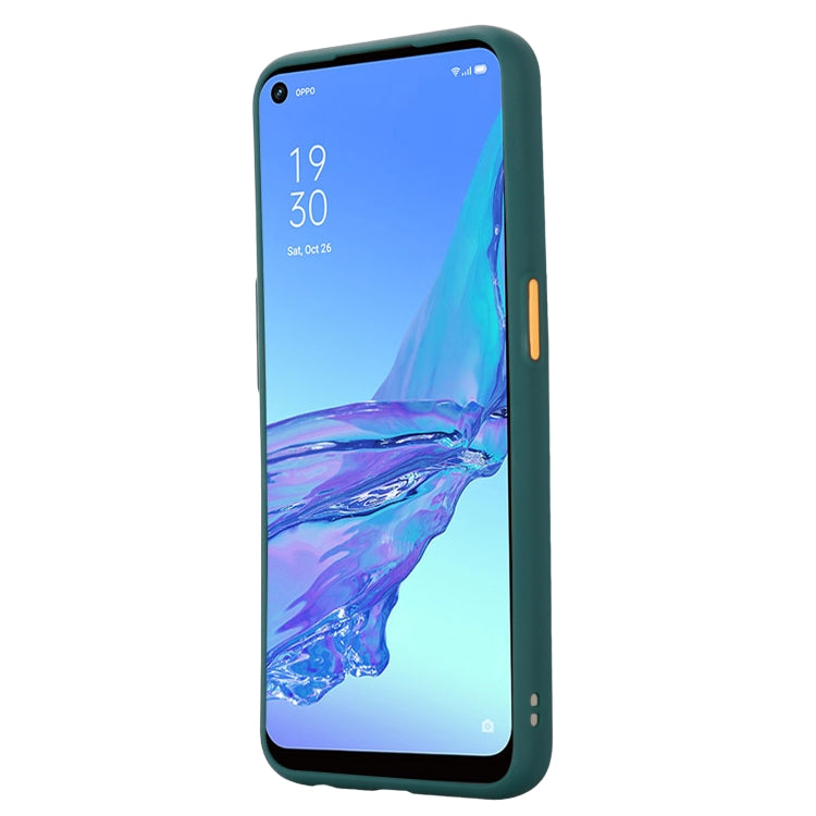 For OPPO A53 2020 Skin Hand Feeling Series Shockproof Frosted PC+ TPU Protective Case