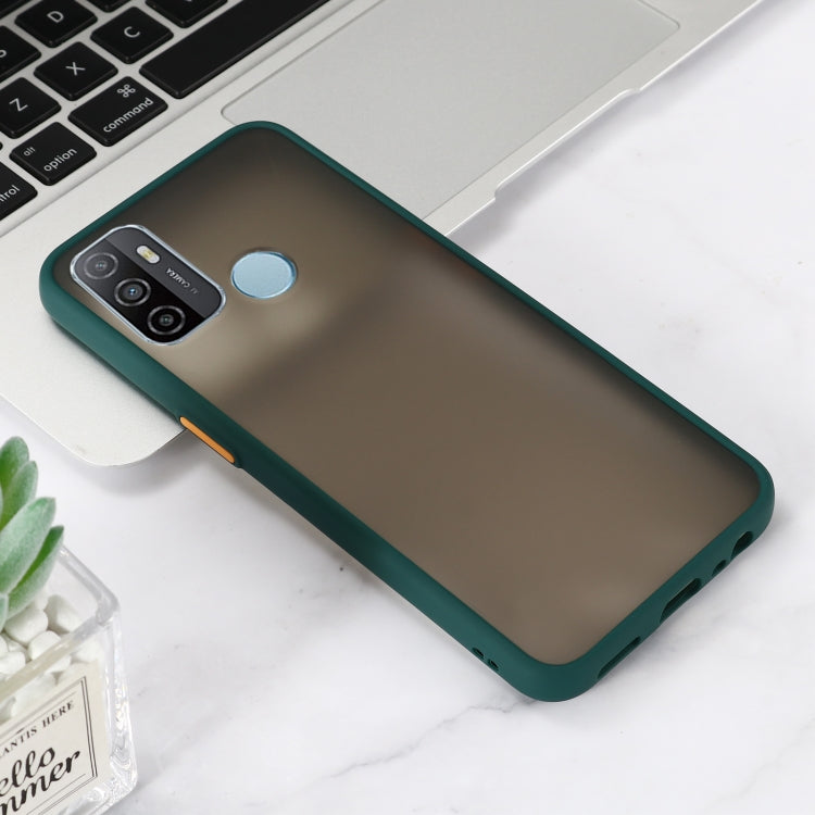 For OPPO A53 2020 Skin Hand Feeling Series Shockproof Frosted PC+ TPU Protective Case