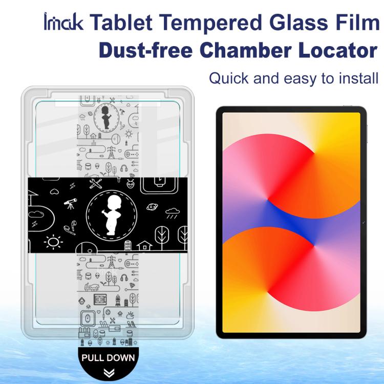 For Huawei MatePad SE 11 2024 imak Dust-free Chamber Locator Tablet Tempered Glass Film