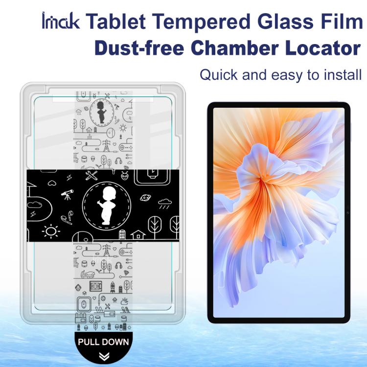 For Honor Pad V9 / GT 11.5 2025 imak Dust-free Chamber Locator Tablet Tempered Glass Film