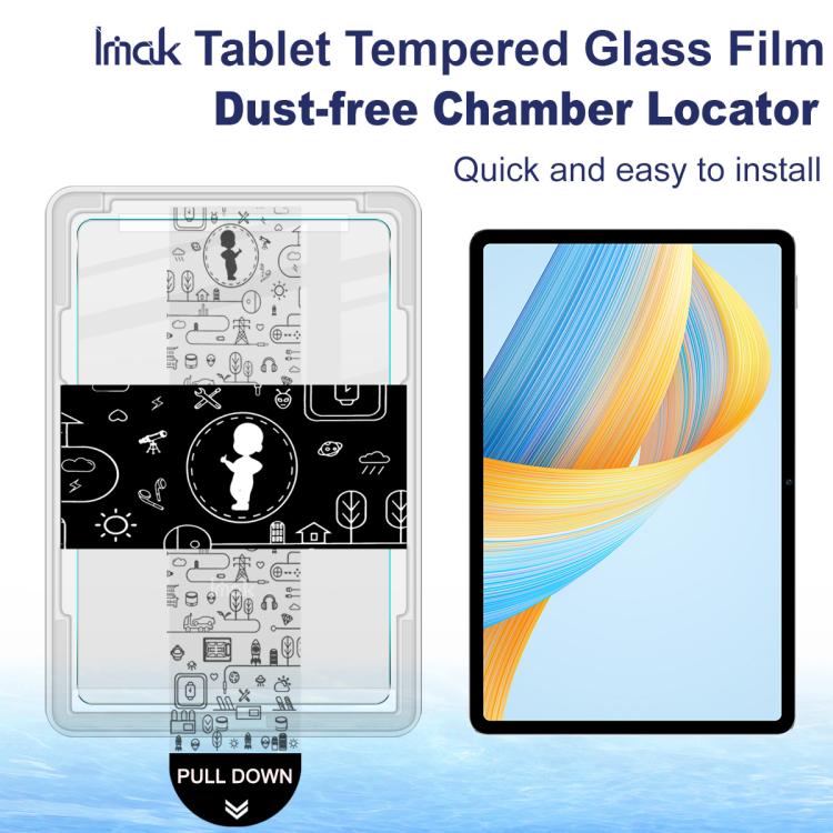 For Honor Pad V8 Pro / 9 Pro / 10 12.1 imak Dust-free Chamber Locator Tablet Tempered Glass Film