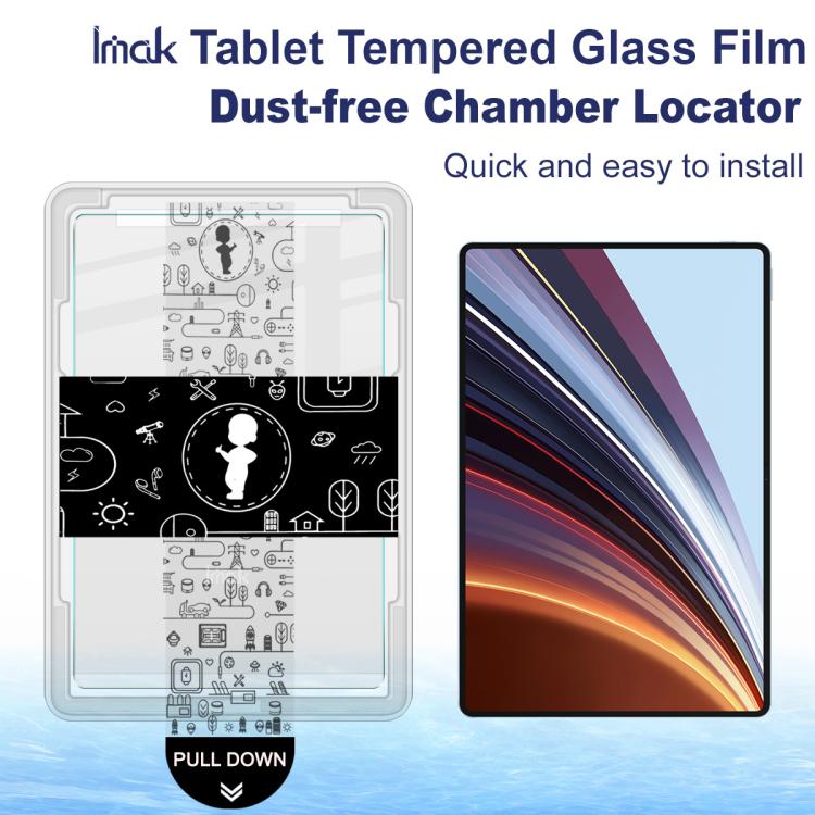 For Honor Pad GT Pro / MagicPad 2 12.3 imak Dust-free Chamber Locator Tablet Tempered Glass Film