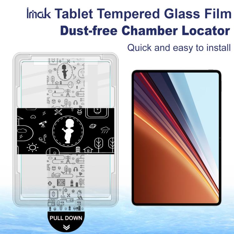 For Honor Pad GT2 Pro / MagicPad3 12.5 inch imak Dust-free Chamber Locator Tablet Tempered Glass Film