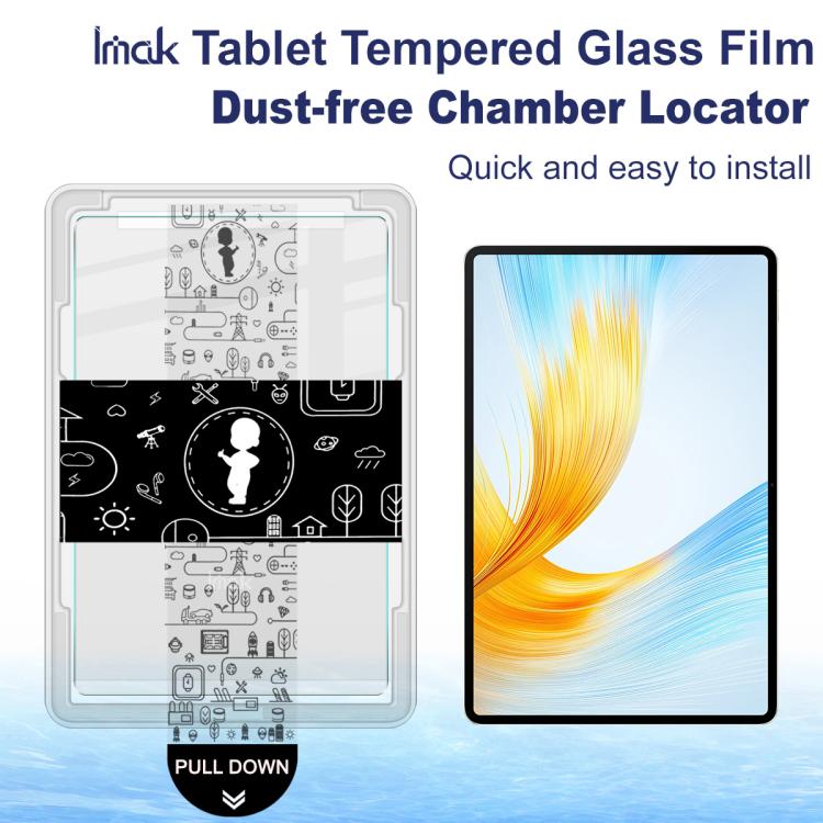 For Honor MagicPad 13 imak Dust-free Chamber Locator Tablet Tempered Glass Film