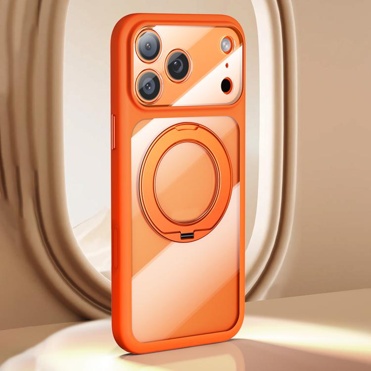 For iPhone 17 Pro Precision Hole Skin-Feel Magnetic Holder Phone Case with AI Shutter Button