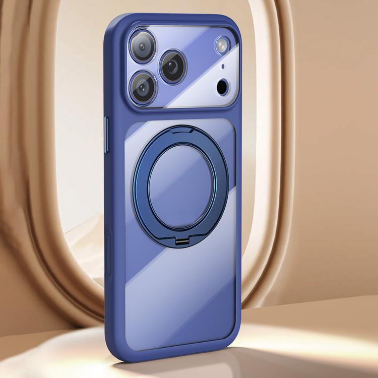 For iPhone 17 Pro Precision Hole Skin-Feel Magnetic Holder Phone Case with AI Shutter Button
