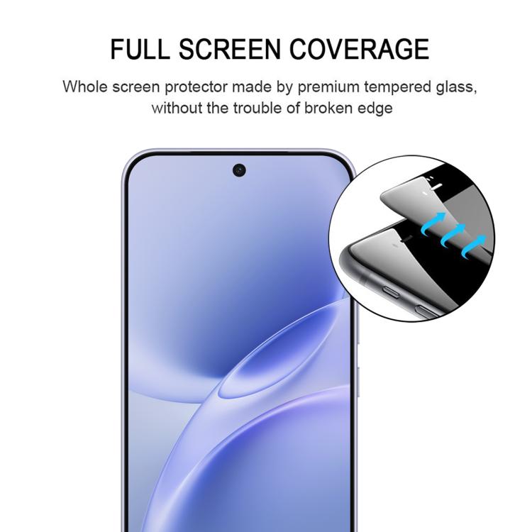For vivo V70 FE 5G Full Glue Screen Tempered Glass Film