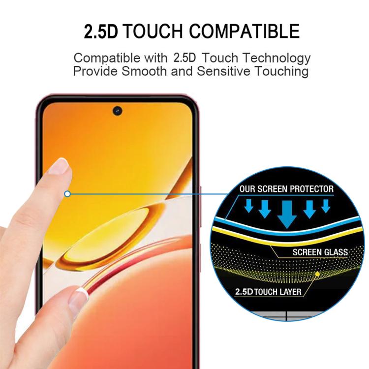 For vivo Y21 5G 2026 Full Glue Screen Tempered Glass Film