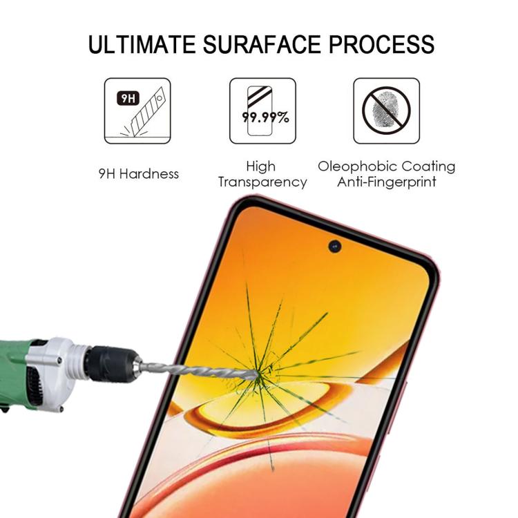 For vivo Y21 5G 2026 Full Glue Screen Tempered Glass Film