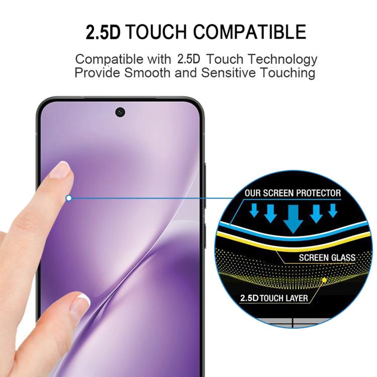 For vivo X200T 5G 25pcs Full Glue Screen Tempered Glass Film