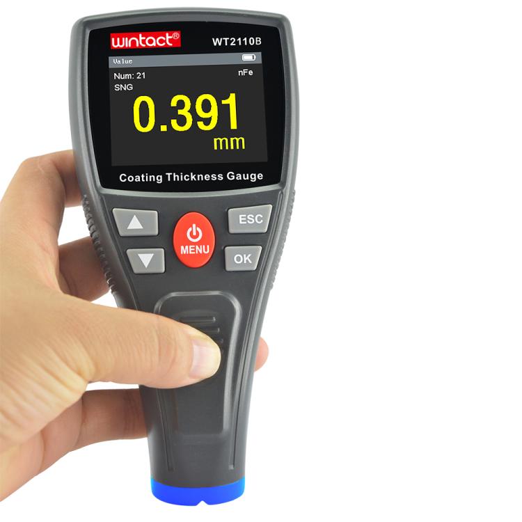 Wintact WT2110B Color Screen Display Coating Thickness Gauge - Black