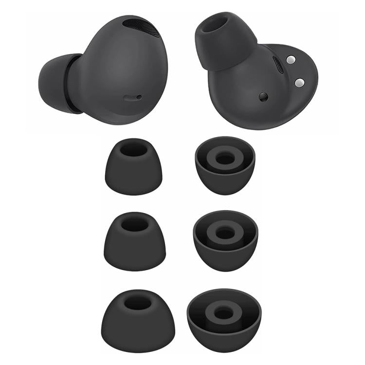 For Samsung Galaxy Buds2 Pro / Buds+ XDcase 3 Pairs Replacement Silicone Ear Tips Kit, S/M/L Size, Cleaning Brush Color Random