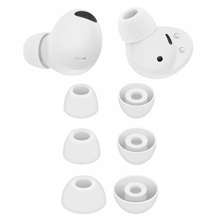 For Samsung Galaxy Buds2 Pro / Buds+ XDcase 3 Pairs Replacement Silicone Ear Tips Kit, S/M/L Size, Cleaning Brush Color Random