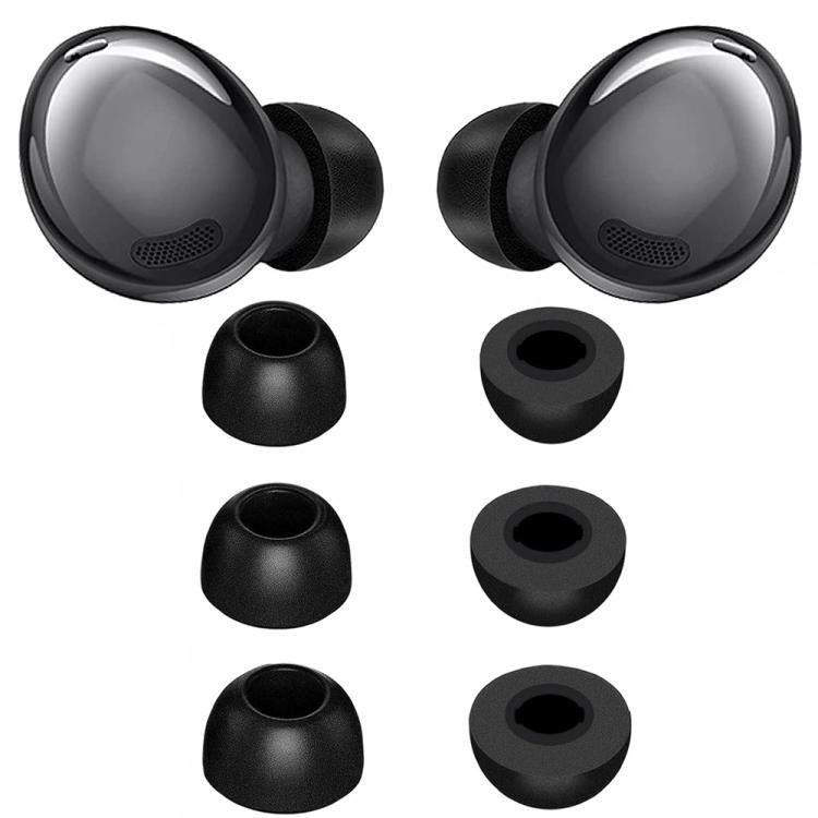 For Samsung Galaxy Buds2 Pro / Buds+ XDcase 3 Pairs Replacement Memory Foam Ear Tips Kit, S/M/L Size, Cleaning Brush Color Random