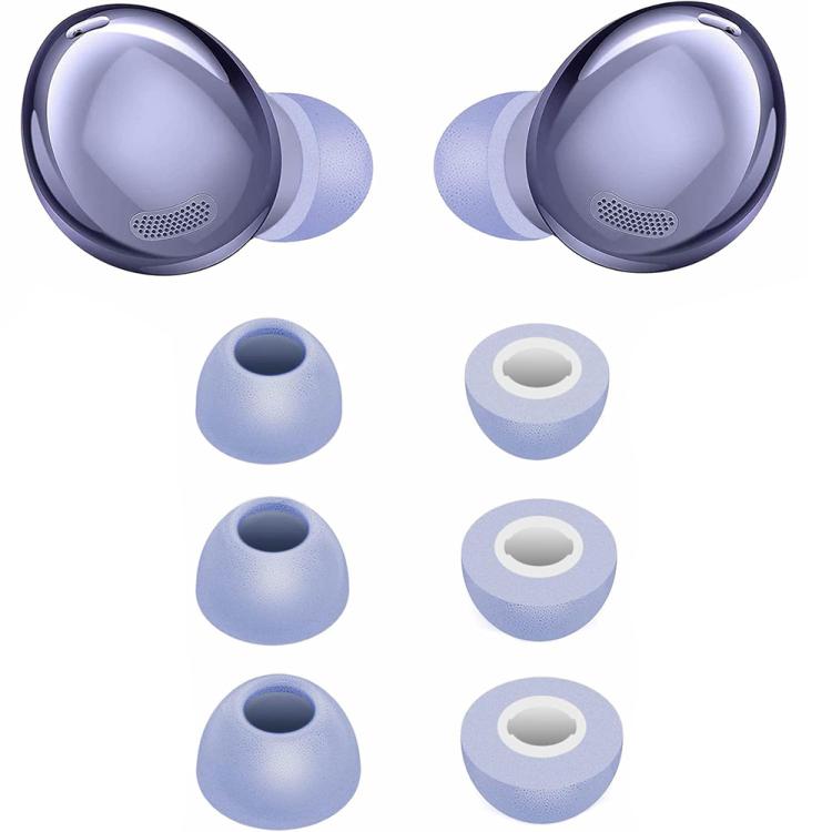 For Samsung Galaxy Buds2 Pro / Buds+ XDcase 3 Pairs Replacement Memory Foam Ear Tips Kit, S/M/L Size, Cleaning Brush Color Random