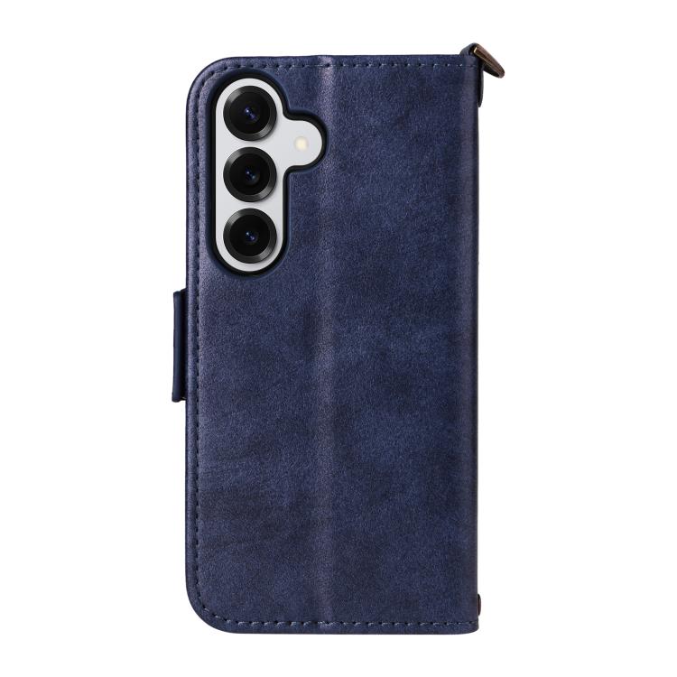For Samsung Galaxy S26 Ultra 5G Multi-card Slots Crossbody Cowhide Leather Phone Case
