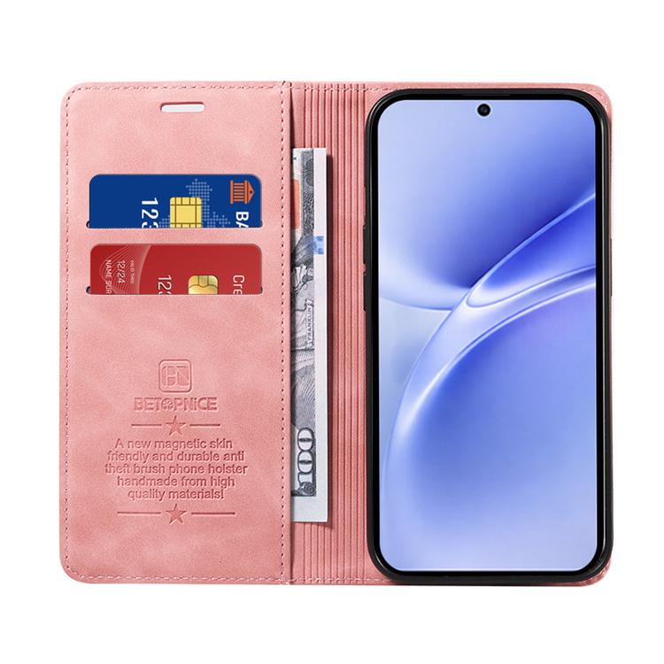 For vivo V70 FE 5G BETOPNICE Suction RFID Anti-theft Leather Phone Case