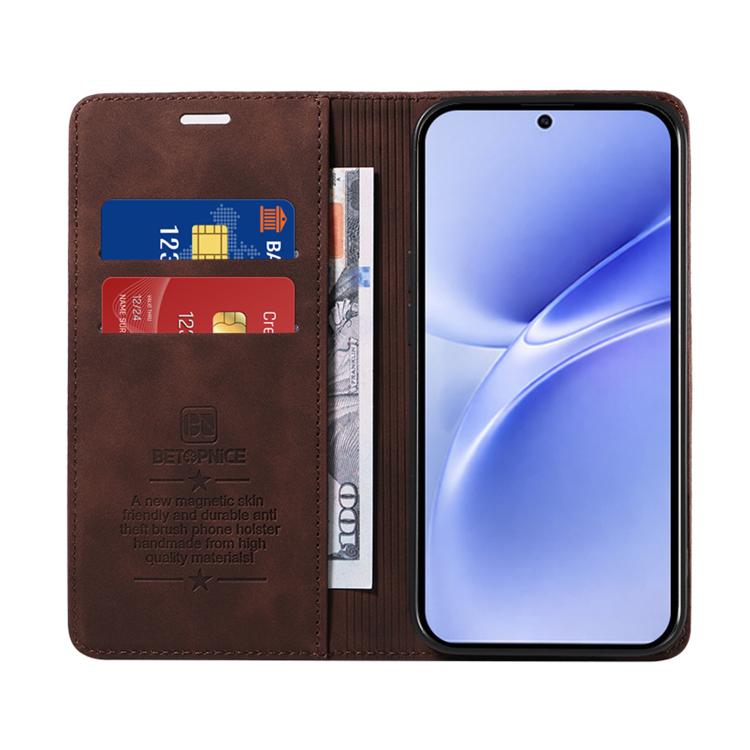 For vivo V70 FE 5G BETOPNICE Suction RFID Anti-theft Leather Phone Case