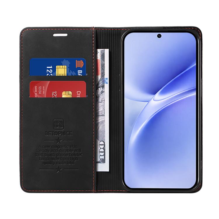 For vivo V70 FE 5G BETOPNICE Suction RFID Anti-theft Leather Phone Case
