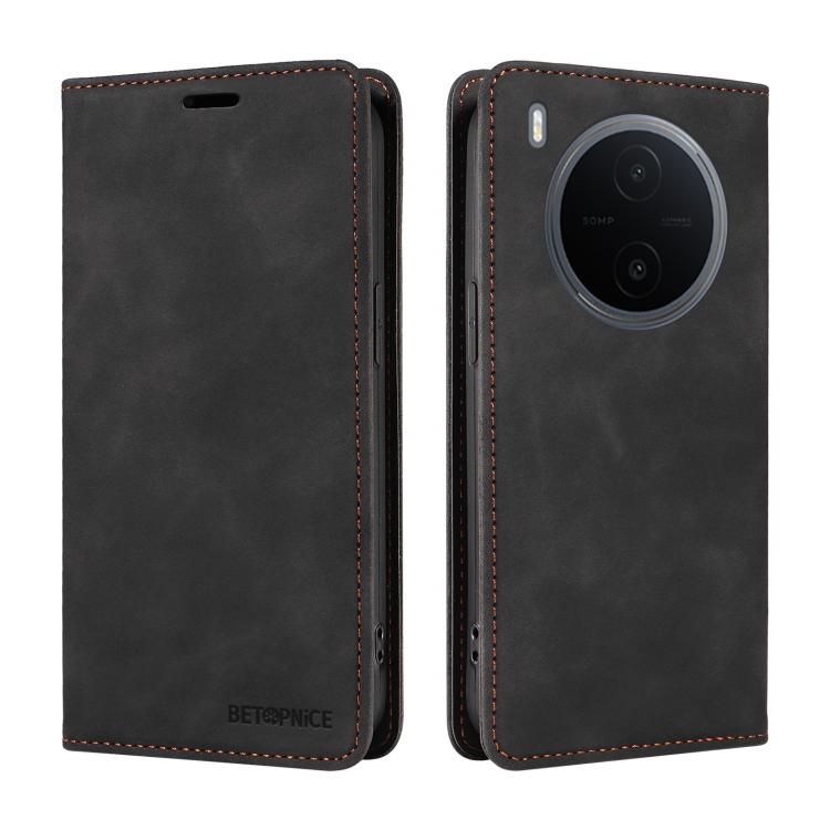 For vivo Y600 Pro 5G BETOPNICE Suction RFID Anti-theft Leather Phone Case