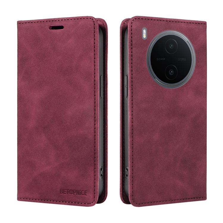 For vivo Y600 Pro 5G BETOPNICE Suction RFID Anti-theft Leather Phone Case