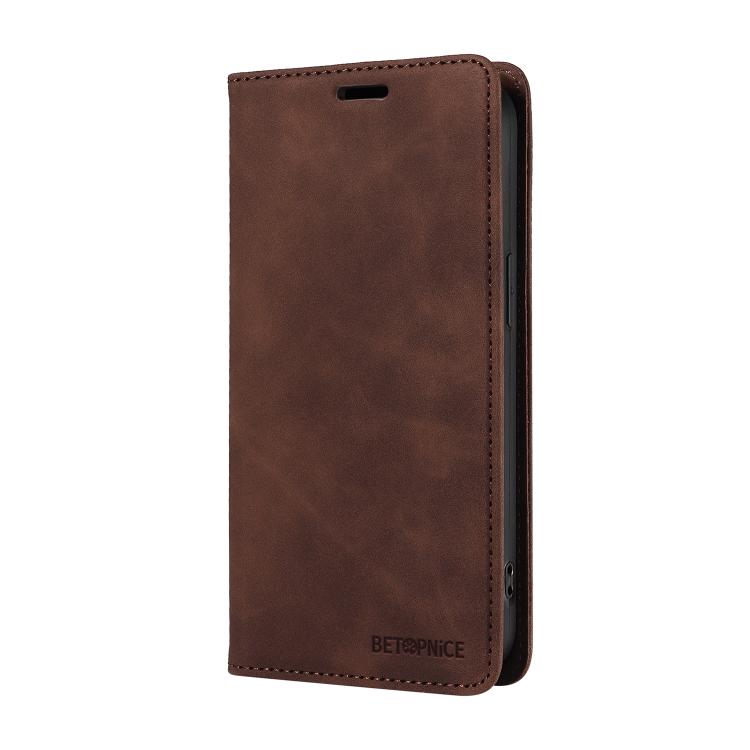For Motorola Moto G17 4G / G17 Power 4G BETOPNICE Suction RFID Anti-theft Leather Phone Case