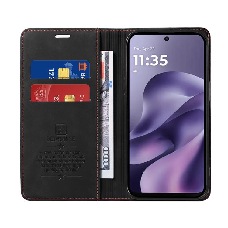 For Motorola Moto G17 4G / G17 Power 4G BETOPNICE Suction RFID Anti-theft Leather Phone Case
