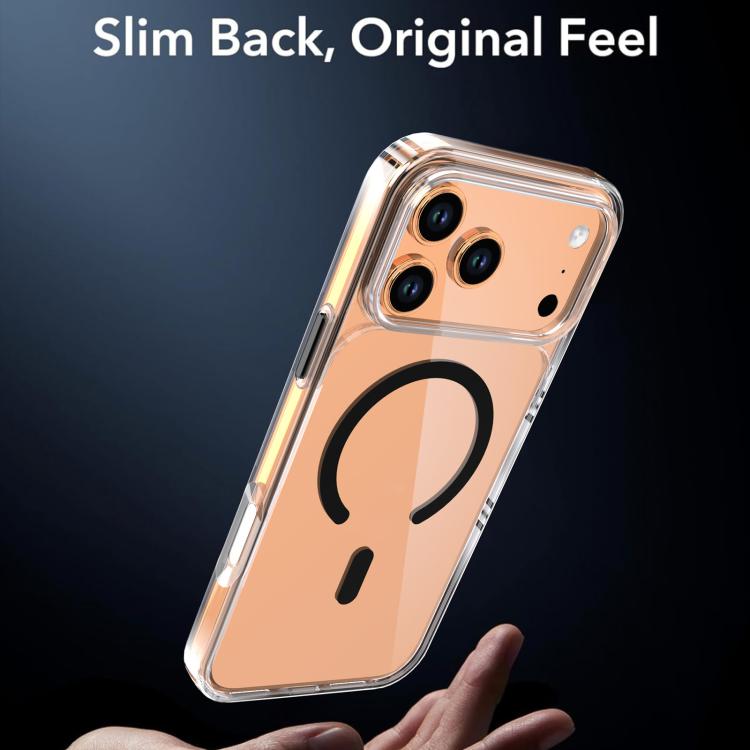 For iPhone 17 Pro Max Crystal Transparent Magnetic Phone Case