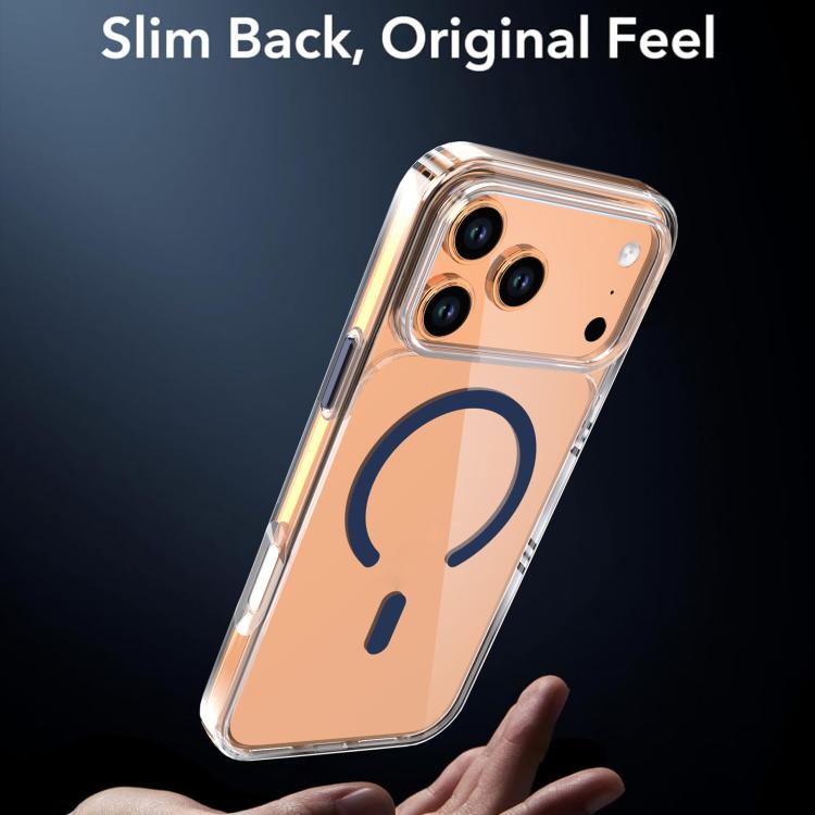 For iPhone 17 Pro Max Crystal Transparent Magnetic Phone Case