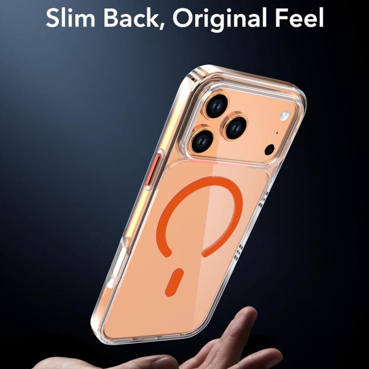 For iPhone 17 Pro Max Crystal Transparent Magnetic Phone Case