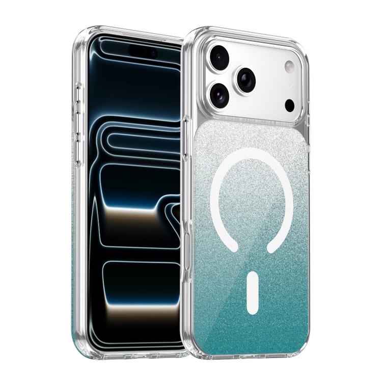 For iPhone 17 Pro Crystal Glitter Magnetic Phone Case