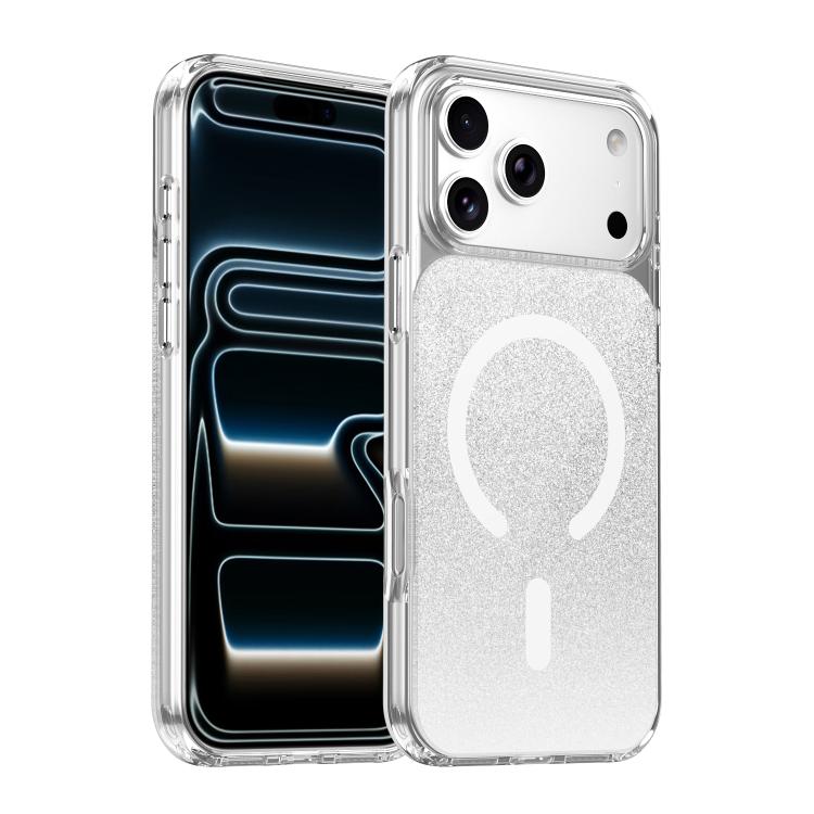 For iPhone 17 Pro Crystal Glitter Magnetic Phone Case