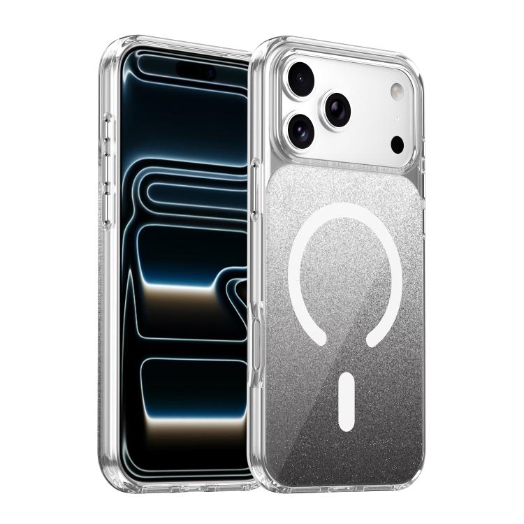 For iPhone 17 Pro Crystal Glitter Magnetic Phone Case
