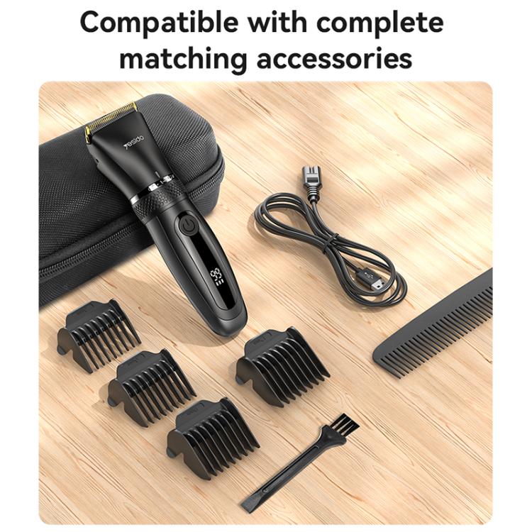 Yesido MG06 Cordless Washable Hair Clipper & Trimmer - Black