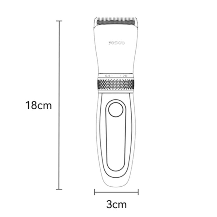 Yesido MG06 Cordless Washable Hair Clipper & Trimmer - Black