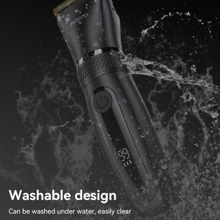 Yesido MG06 Cordless Washable Hair Clipper & Trimmer - Black