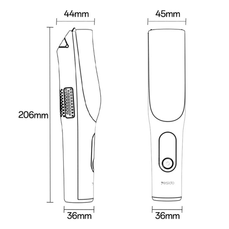 Yesido MG19 Low Temperature Ceramic Blade Baby Hair Clipper - Beige