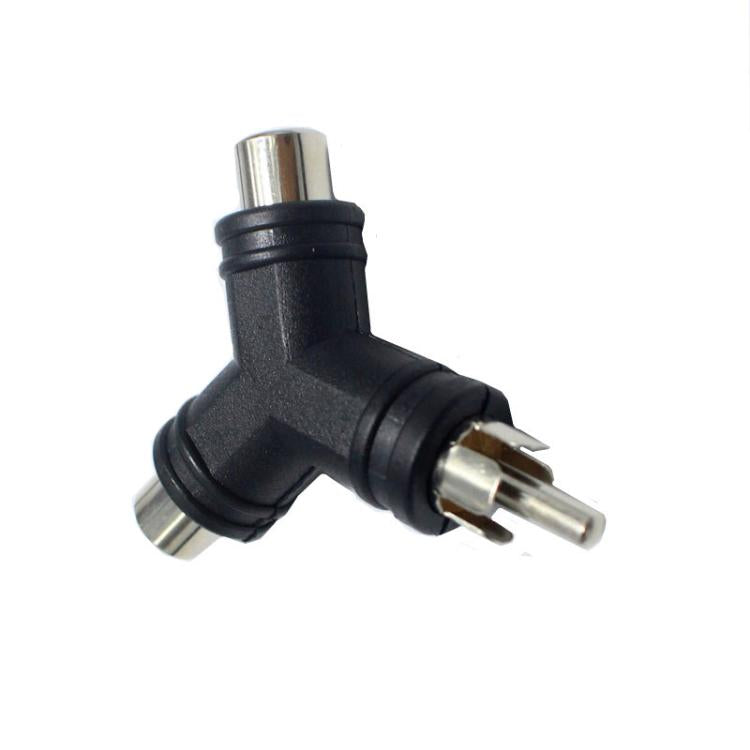 Y-type RCA Male to 2RCA Female AV RCA Tee Video Adapter