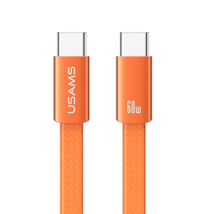 USAMS SJ783 U96 1.2m 60W USB-C / Type-C to USB-C / Type-C Aluminum Alloy Fast Charging Data Cable