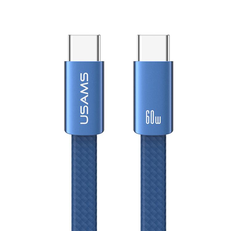 USAMS SJ783 U96 1.2m 60W USB-C / Type-C to USB-C / Type-C Aluminum Alloy Fast Charging Data Cable