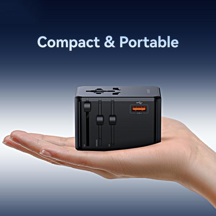 USAMS CC344 T72 100W 4-Port Universal Travel Charger - Black