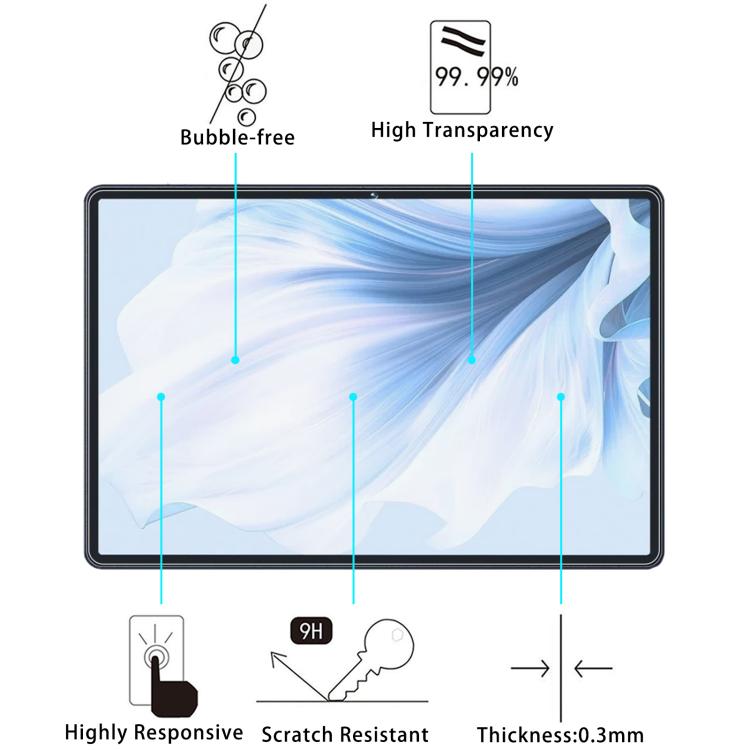 For AirTab 17 Pro Max 10.1 2pcs 9H 0.3mm Explosion-proof Tempered Glass Film