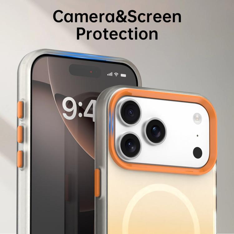 For iPhone 13 Candy Gradient Series 3 in 1 Hybrid Magnetic Phone Case