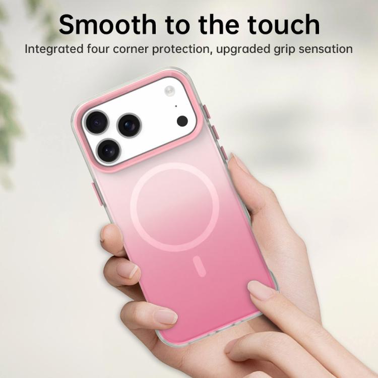 For iPhone 14 Candy Gradient Series 3 in 1 Hybrid Magnetic Phone Case