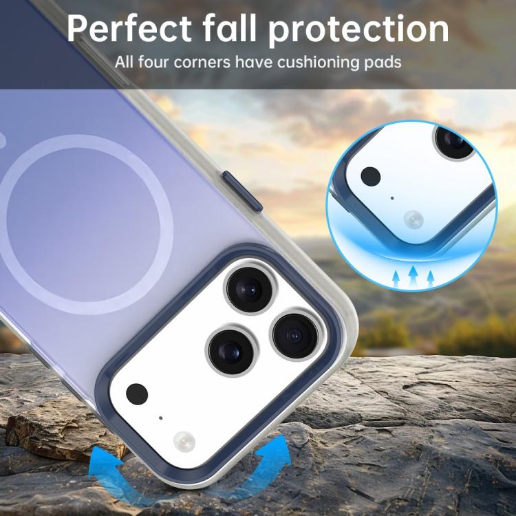 For iPhone 14 Candy Gradient Series 3 in 1 Hybrid Magnetic Phone Case