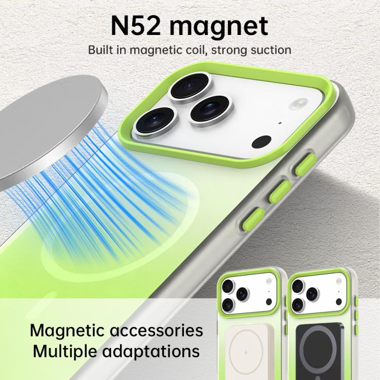For iPhone 14 Plus Candy Gradient Series 3 in 1 Hybrid Magnetic Phone Case