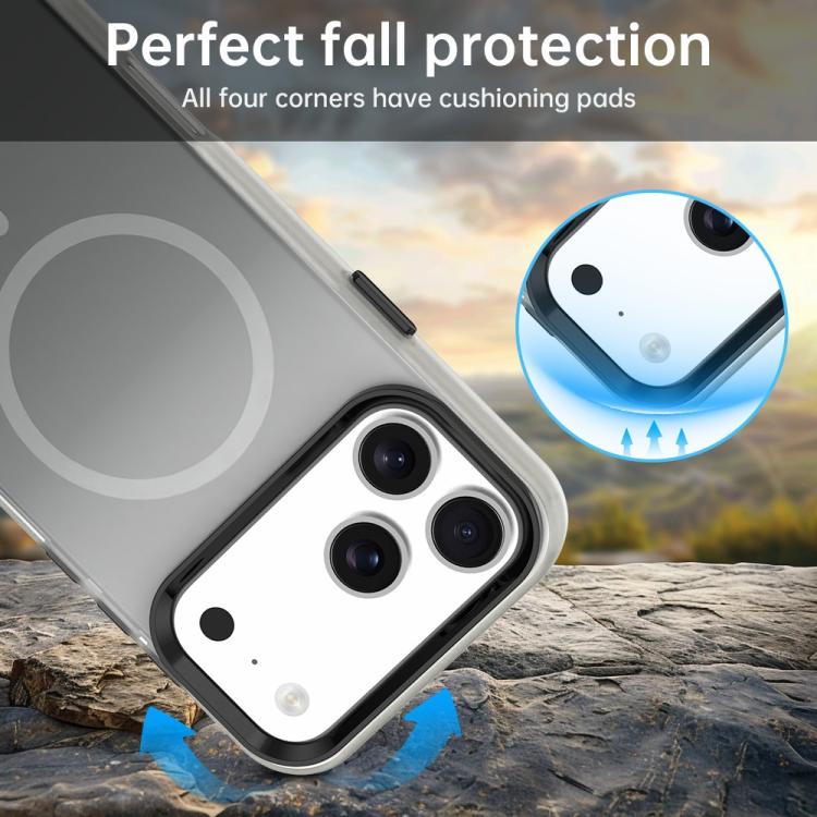 For iPhone 14 Pro Max Candy Gradient Series 3 in 1 Hybrid Magnetic Phone Case